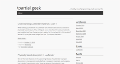 Desktop Screenshot of partialgeek.net