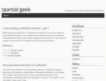 Tablet Screenshot of partialgeek.net